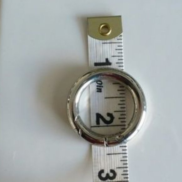 ❤️ 2 MICHE Silver-tone Interchangeable Carabiner - Picture 2 of 3